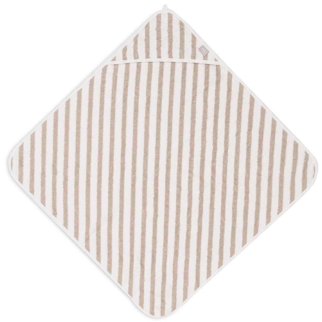 jollein badcape stripe terry - olive green - 75x75 cm | 534-514-67058 | 5