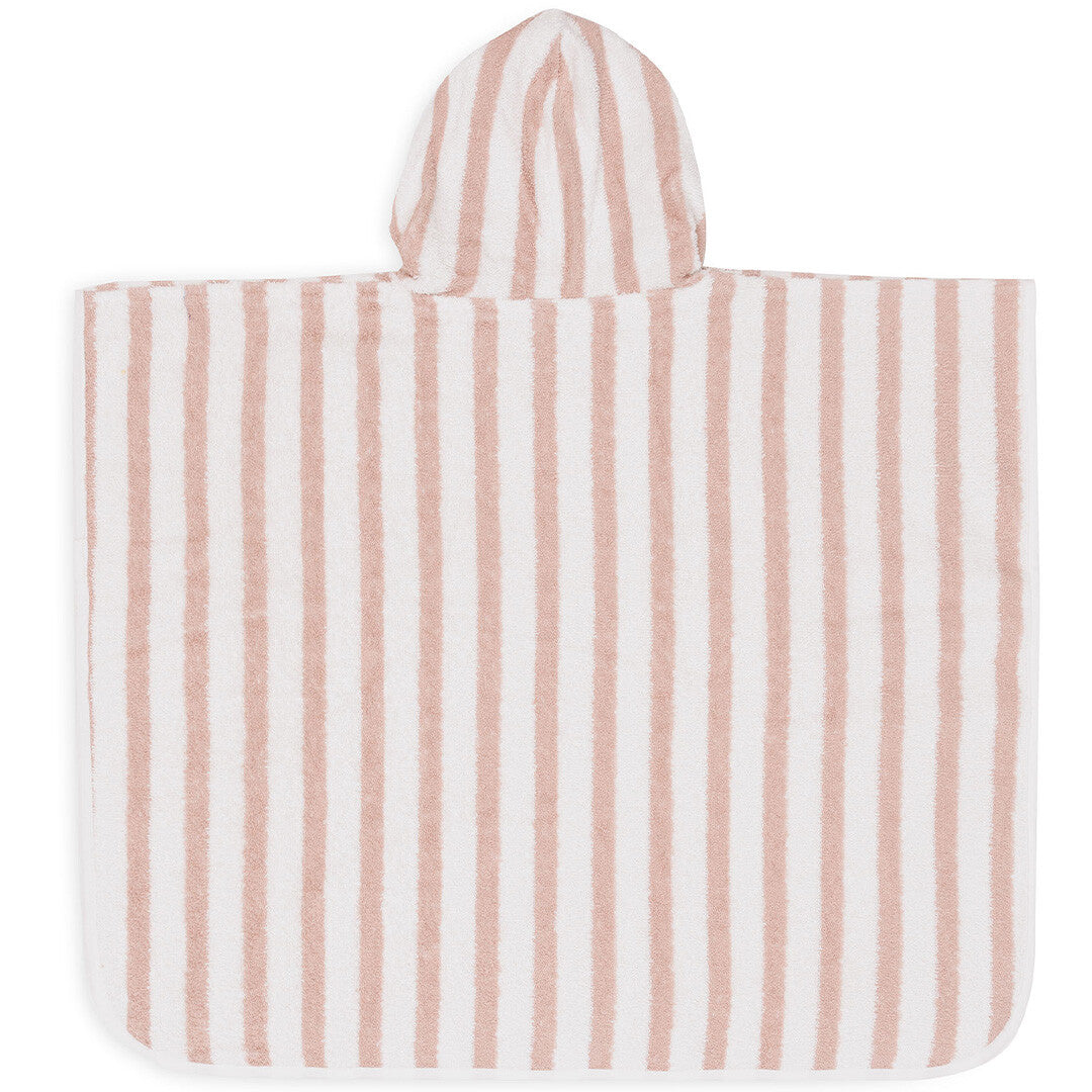 jollein badponcho stripe terry - wild rose | 533-550-67099 | 1