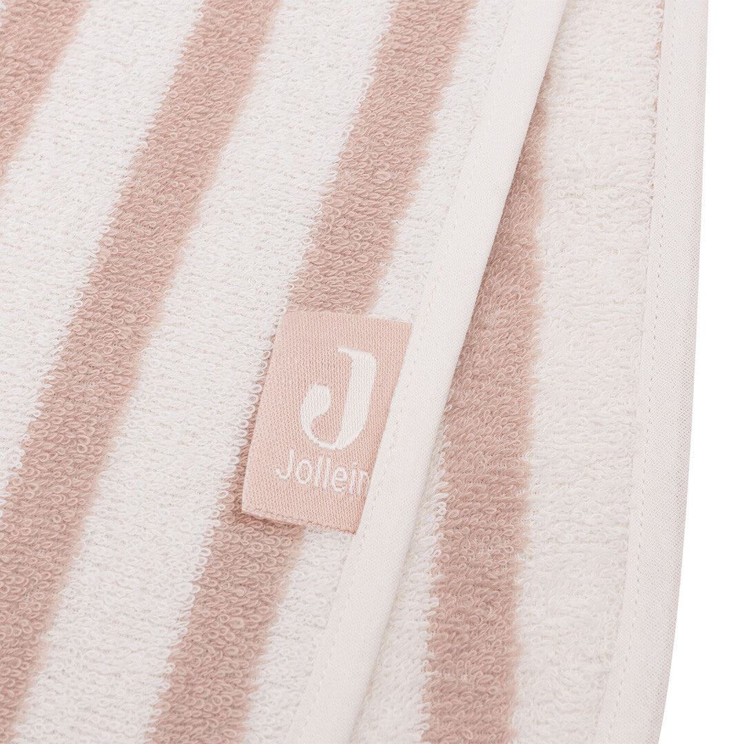 jollein badponcho stripe terry - wild rose | 533-550-67099 | 3