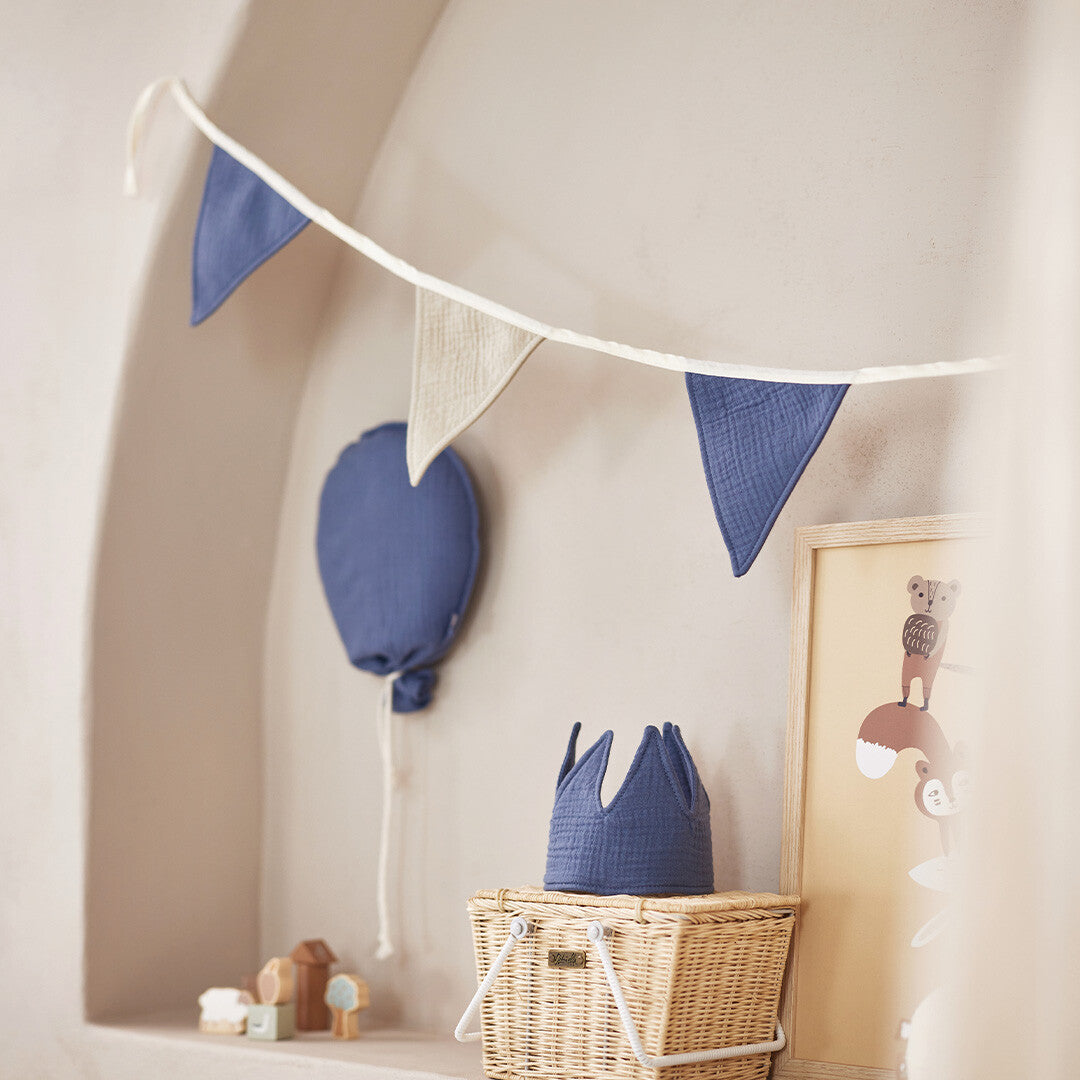 jollein ballon - jeans blue - 25x50 cm | 717-600-66035 | 1