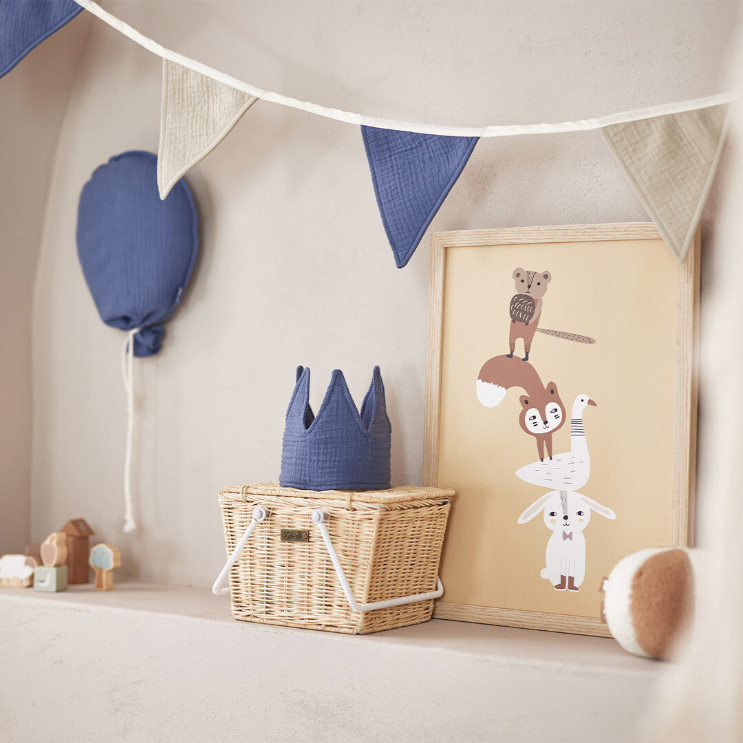 jollein ballon - jeans blue - 25x50 cm | 717-600-66035 | 2