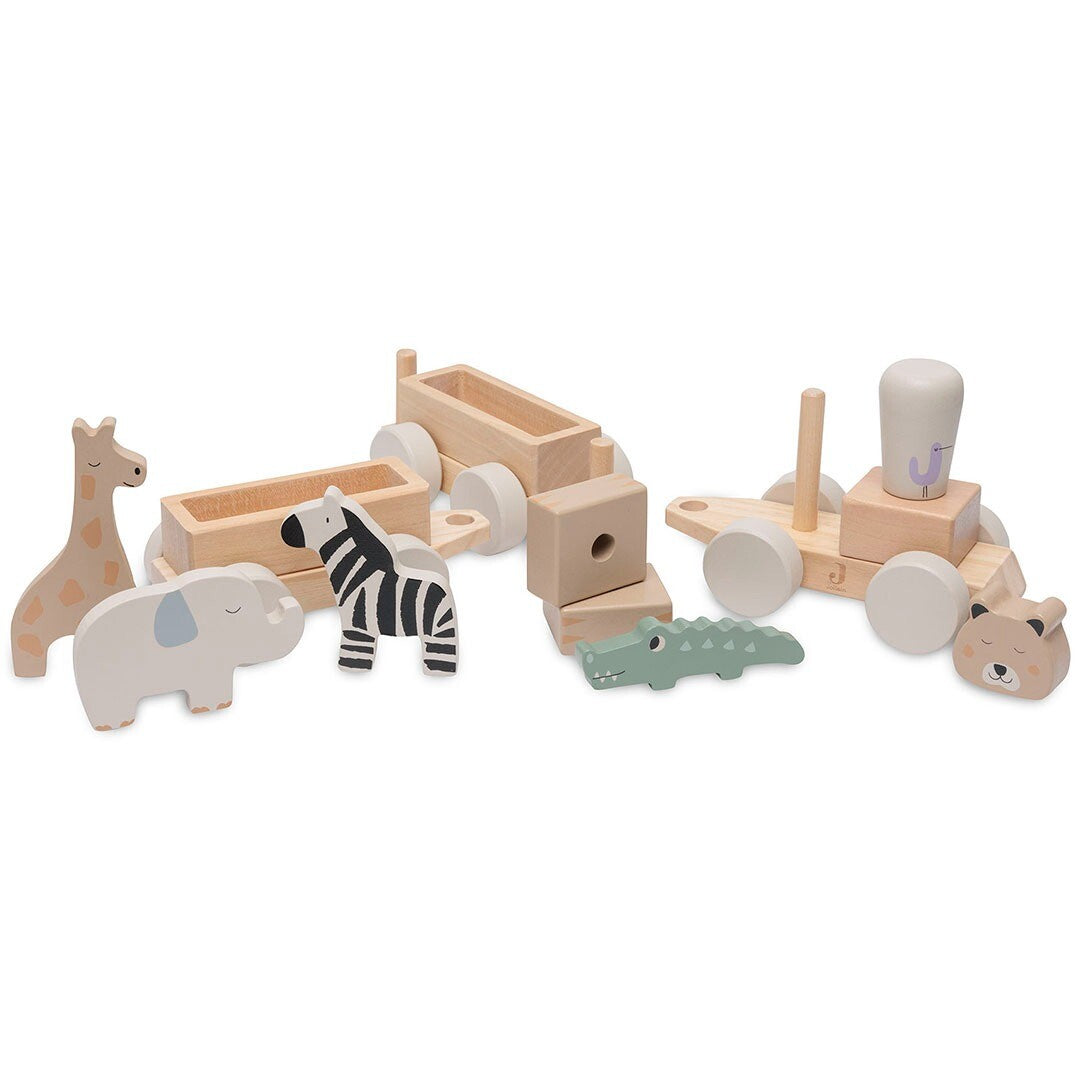 jollein blokkentrein jungle jambo | 117-001-67090 | 5