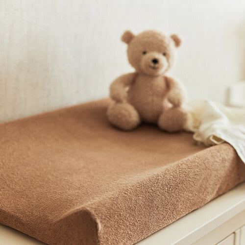 jollein hoezen verschoonkussen badstof 70x50 cm - caramel-biscuit - 2st | 2550-503-00155 | 2