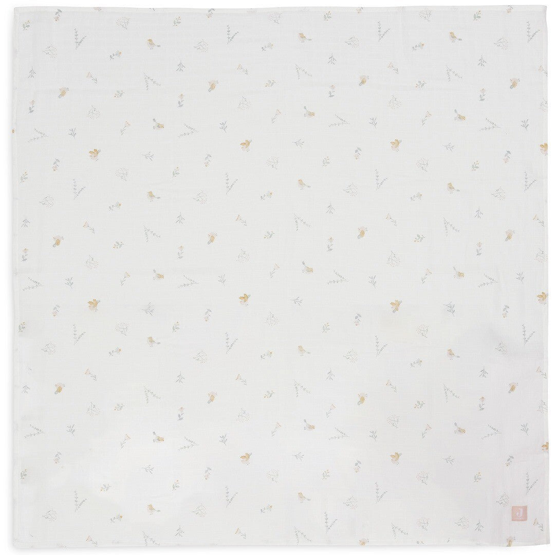 jollein hydrofiele multidoeken 115x115 cm - lovely birds - 2st | 535-852-67104 | 3