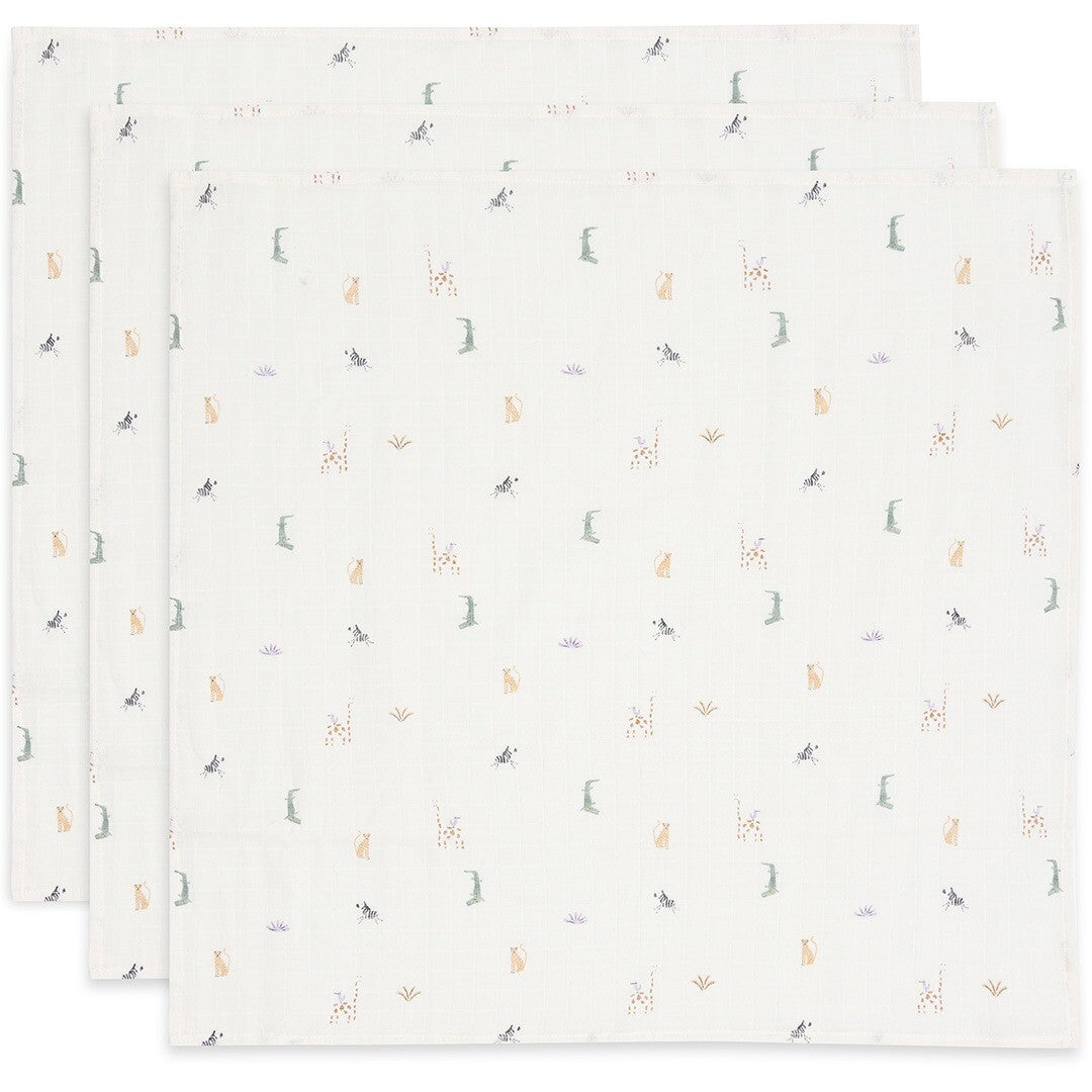 3 Salviette Per Boccali Jollein Jungle Jambo 70x70 Cm - Cotone - 7