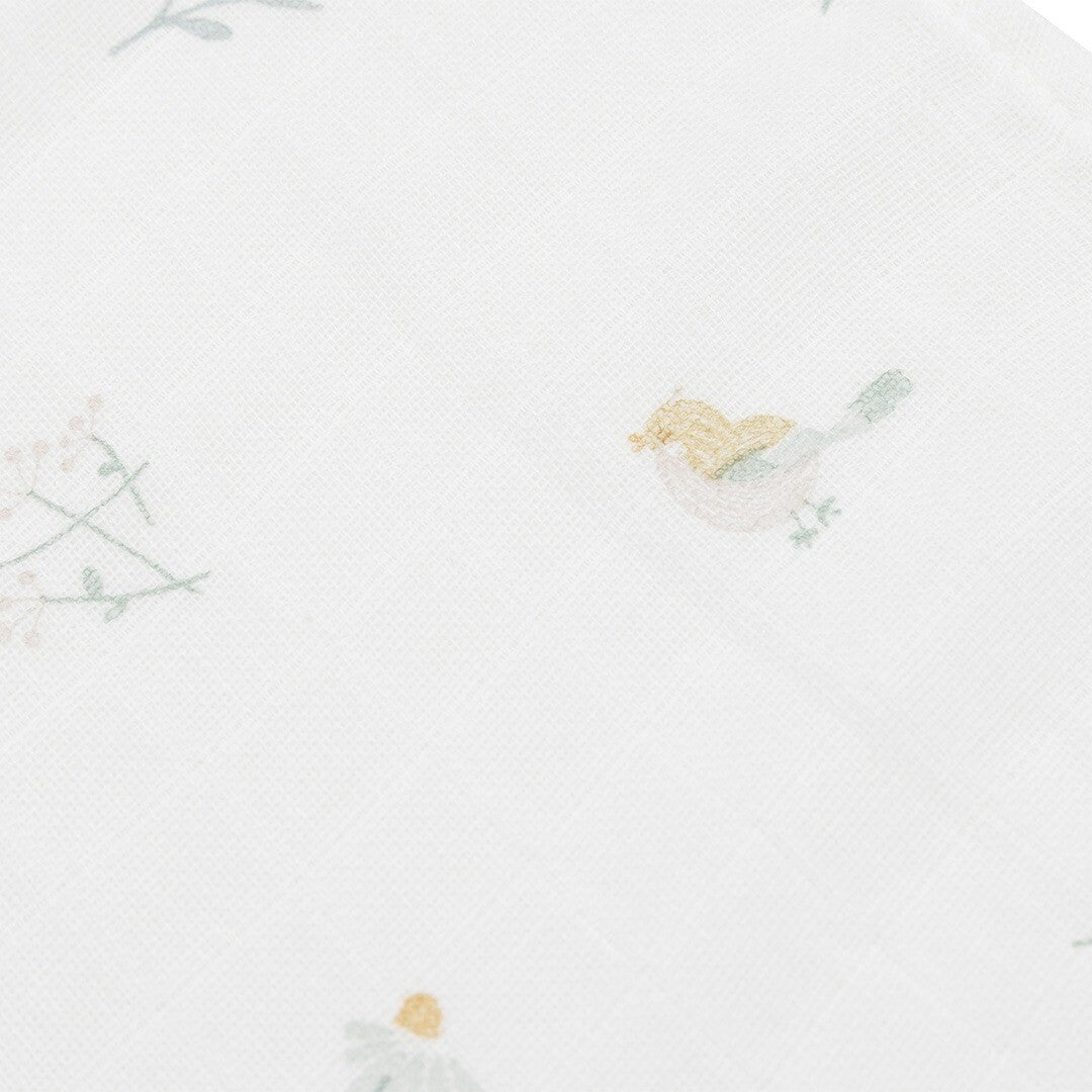 jollein hydrofiele multidoeken 70x70 cm - lovely birds - 3st | 535-851-67104 | 3
