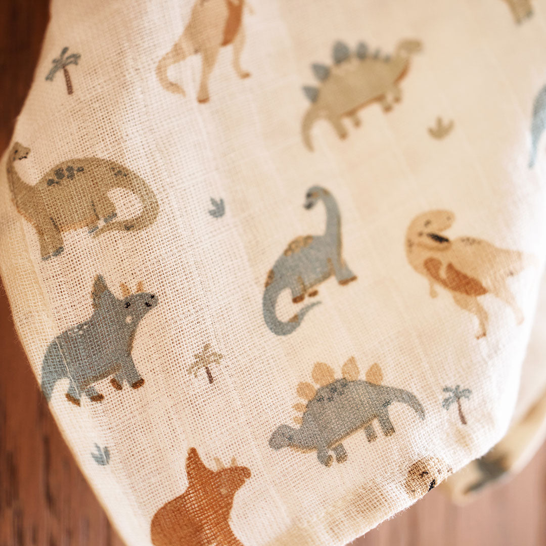 jollein hydrofiele multidoeken 70x70 cm - roarsome - 3st | 535-851-67100 | 2