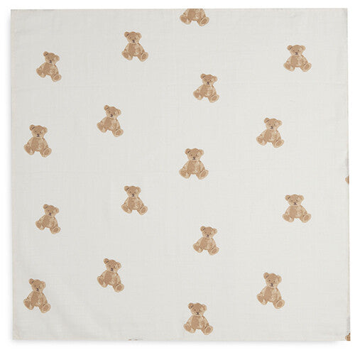 jollein hydrofiele multidoeken 70x70 cm - teddy bear - 3st | 535-851-66095 | 1