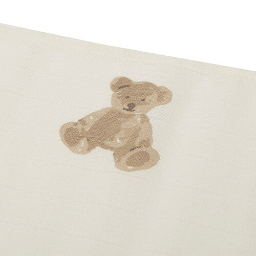 jollein hydrofiele multidoeken 70x70 cm - teddy bear - 3st | 535-851-66095 | 2