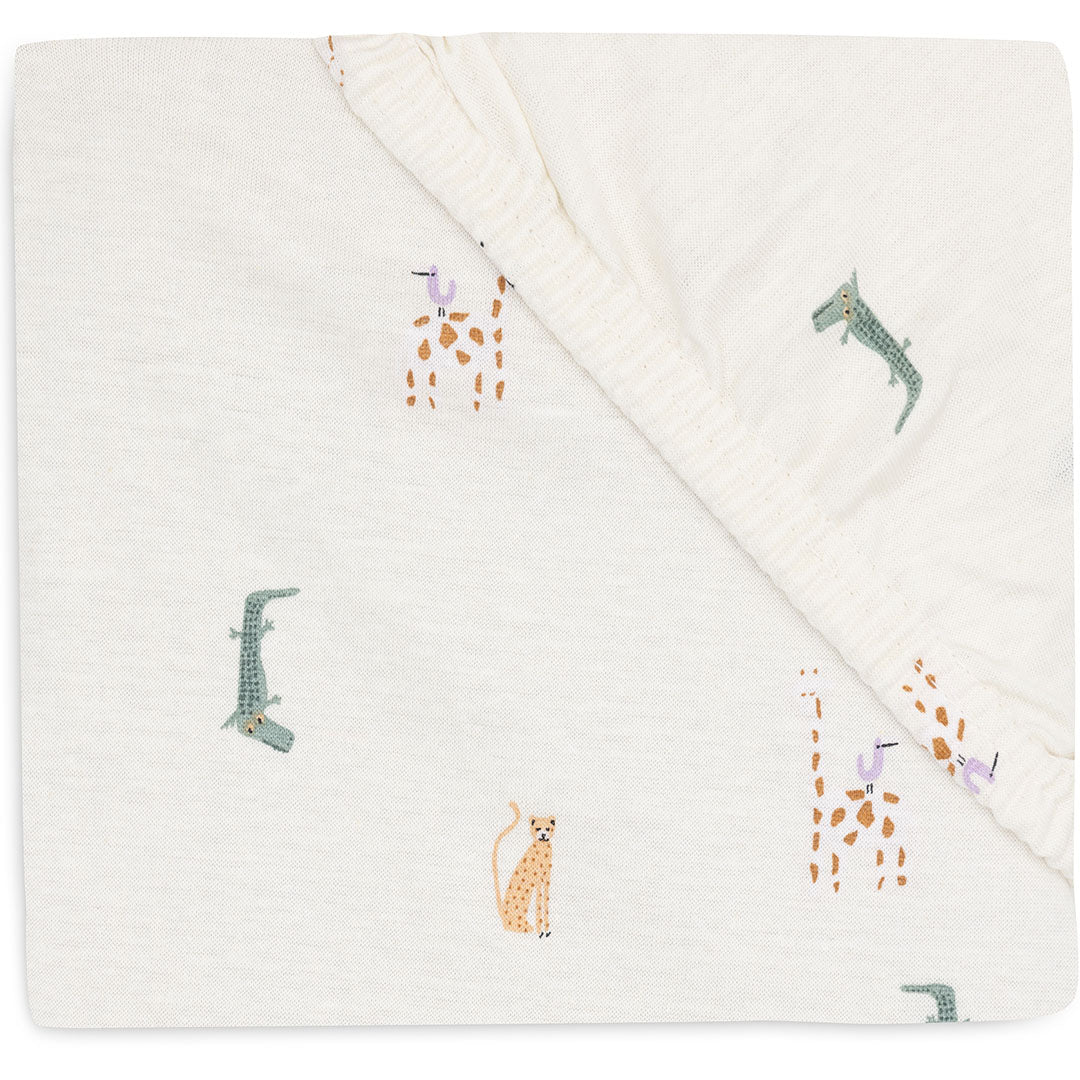 jollein kinderhoeslaken 60x120 cm - jungle jambo | 511-507-67090 | 0