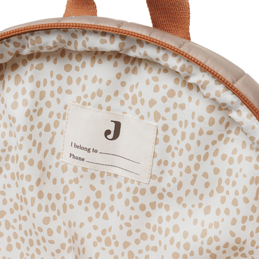 jollein kleuterrugzak puffed - biscuit | 057-591-00103 | 5