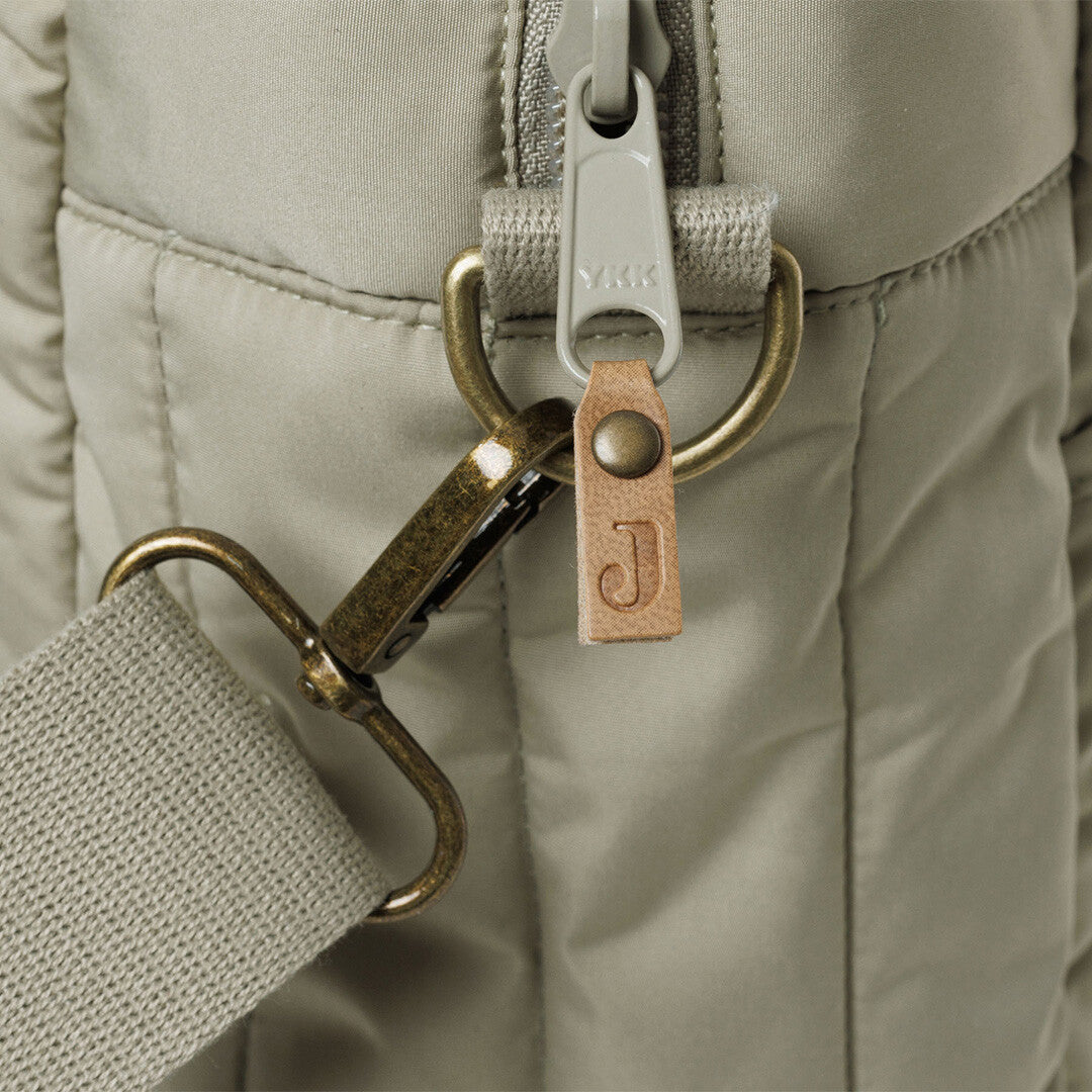 jollein luiertas puffed moos met verschoonmat - olive green | 027-818-68025 | 3
