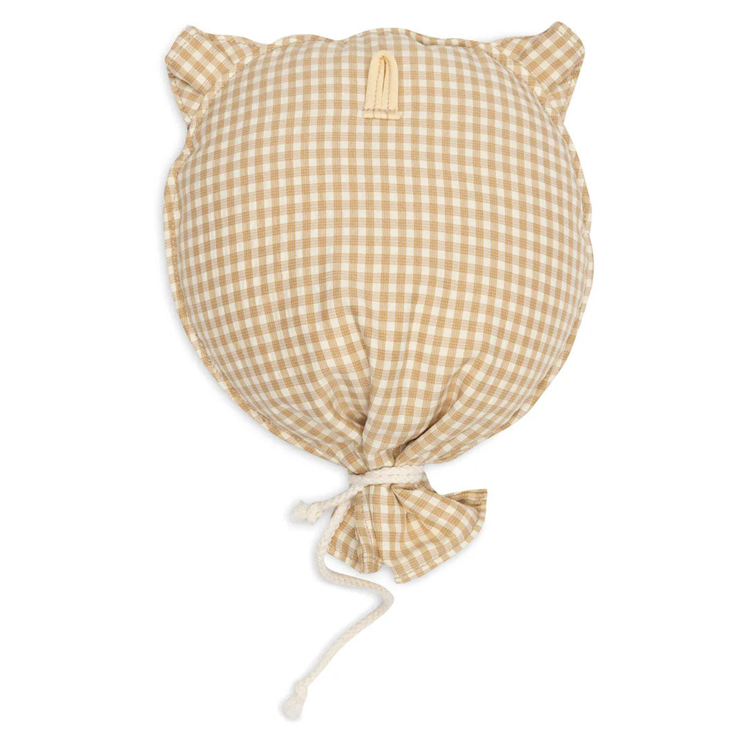jollein ballon teddy bear - gele ruiten - 28 cm | 717-600-68194 | 3
