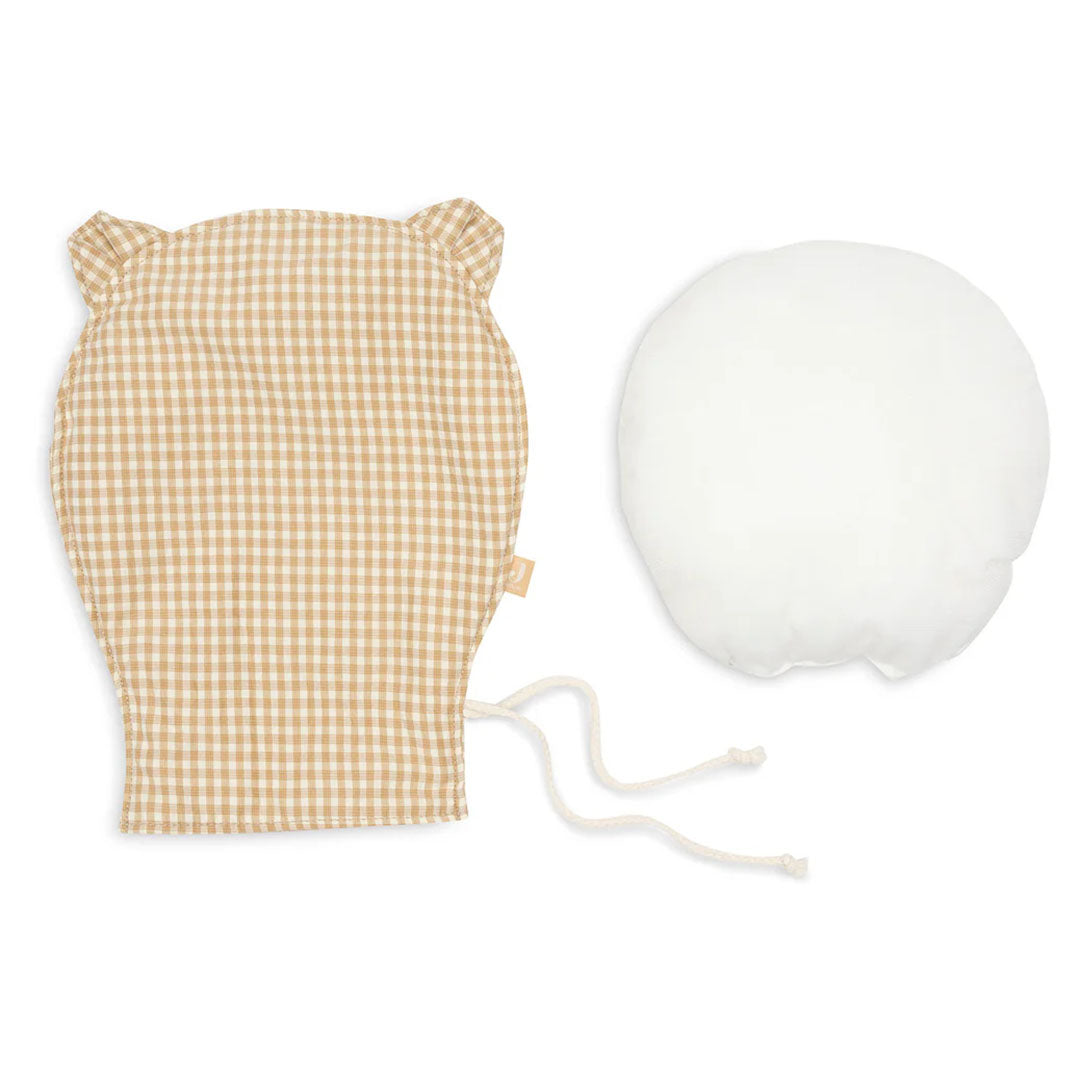 jollein ballon teddy bear - gele ruiten - 28 cm | 717-600-68194 | 4