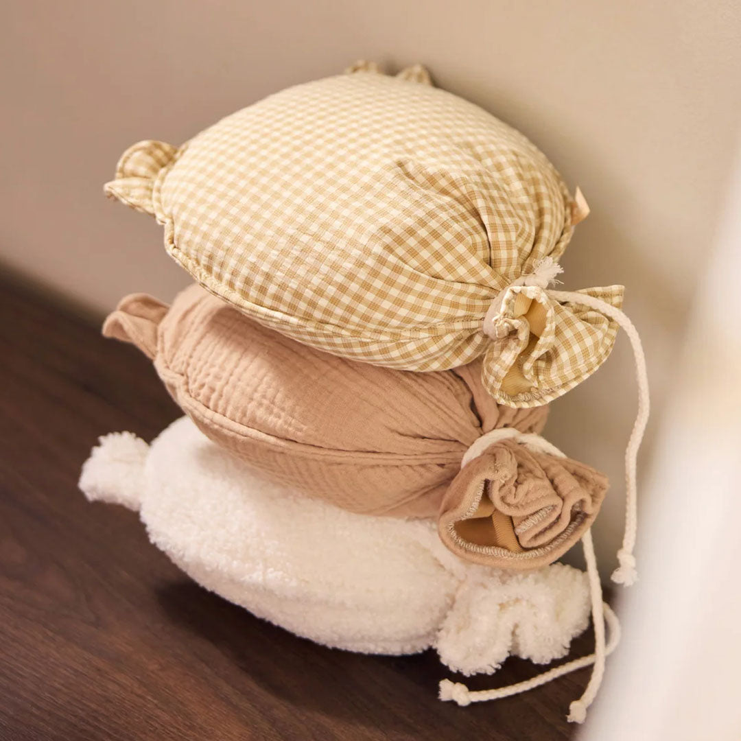 jollein ballon teddy bear - gele ruiten - 28 cm | 717-600-68194 | 6