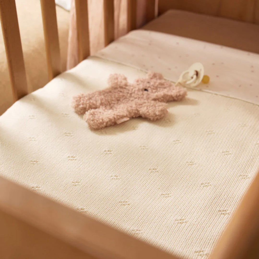 jollein speendoek teddy beer - wild rose | 031-562-68063 | 2