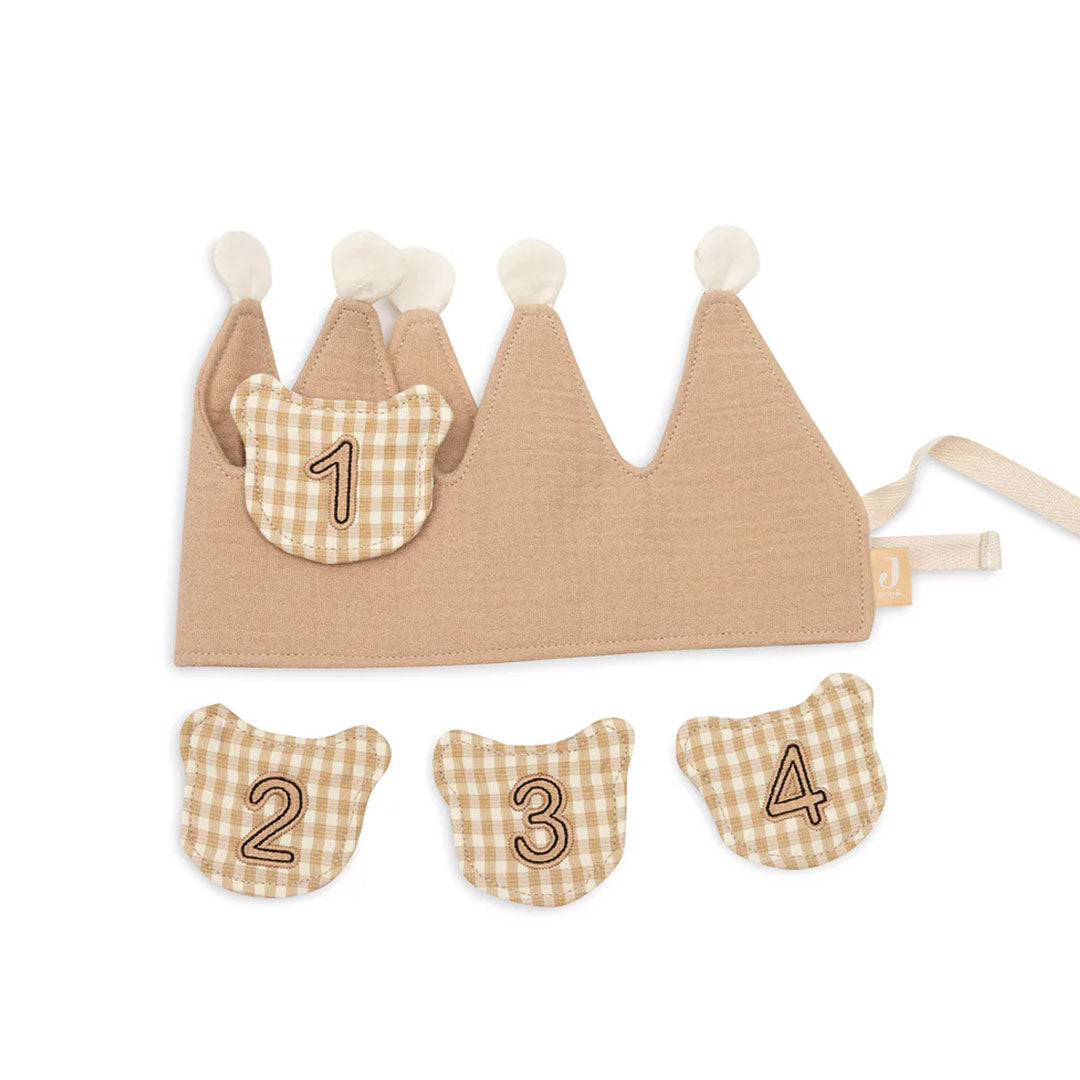 jollein verjaardagskroon met cijfers - teddy bear | 718-601-68192 | 3
