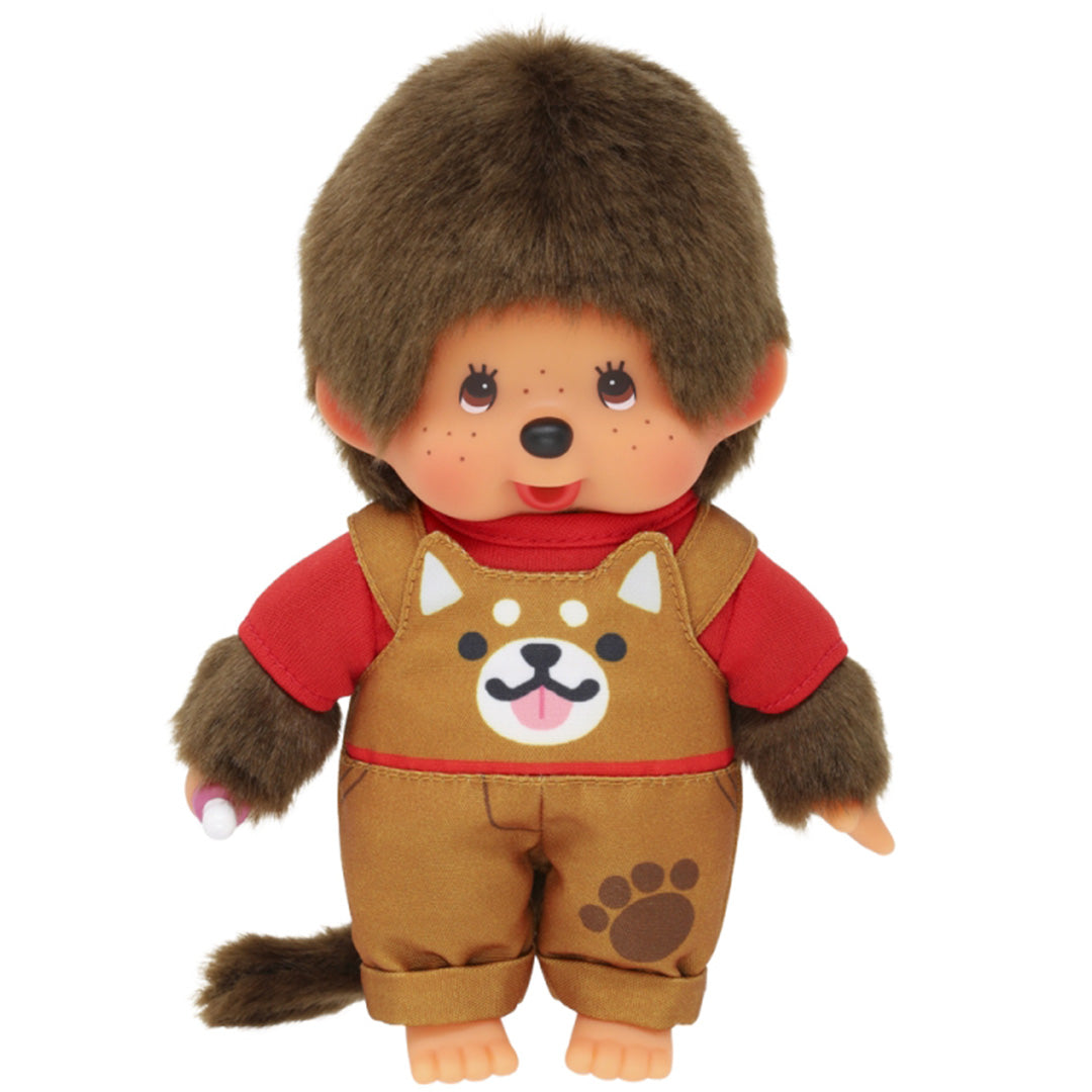 monchhichi pop jongen met tuinbroek - hond - 20 cm | MI203864 |
