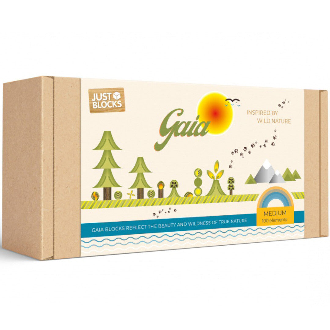 just blocks bouwblokken gaia medium - 100st | GAIA001-100 | 2