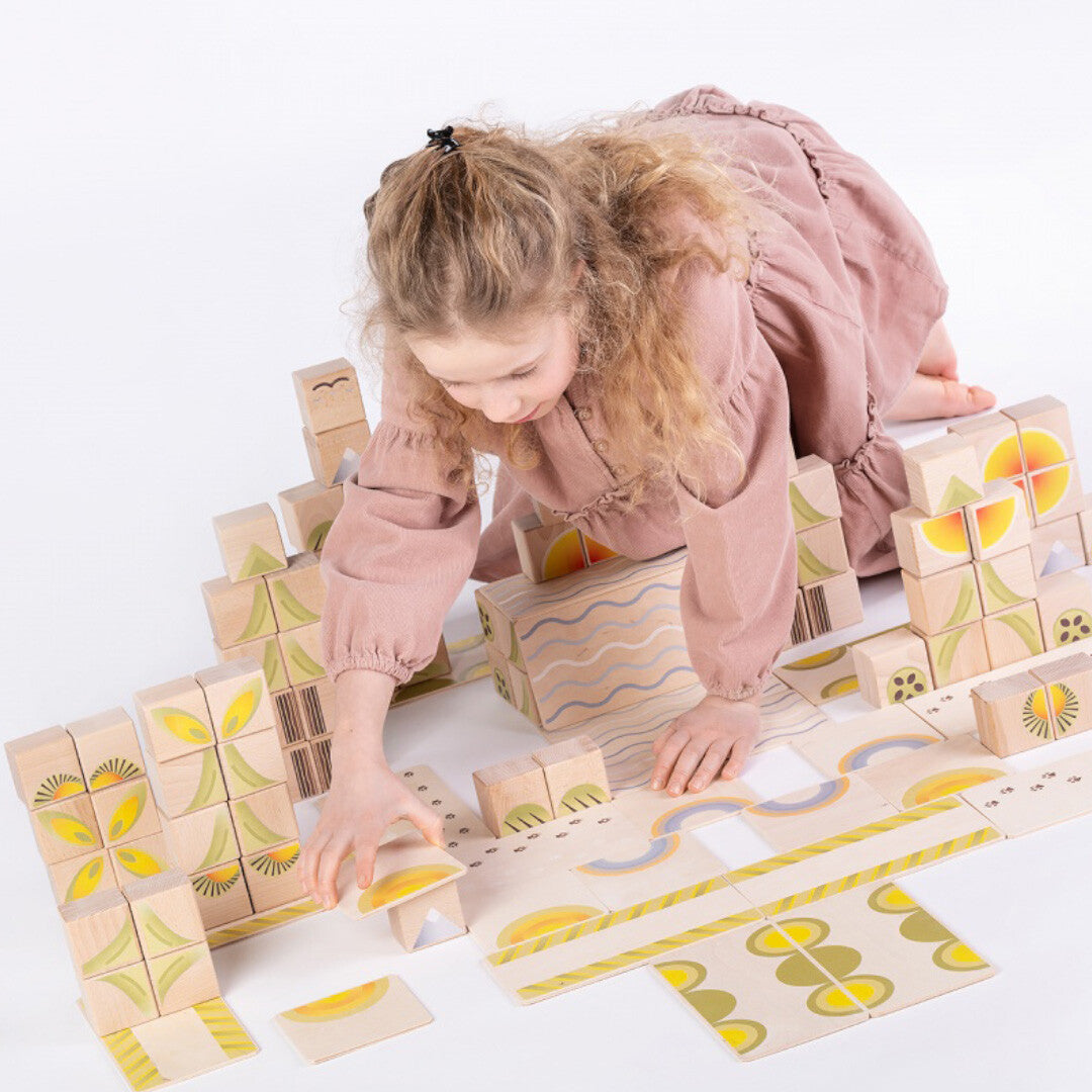 just blocks bouwblokken gaia medium - 100st | GAIA001-100 | 3
