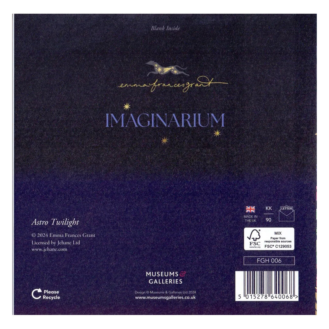kaart met envelop astro schemering vlinders imaginarium | OPFGH006 | 1