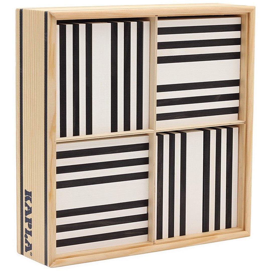 kapla 100 stapelplankjes - zwart-wit   | 8950520 | 0