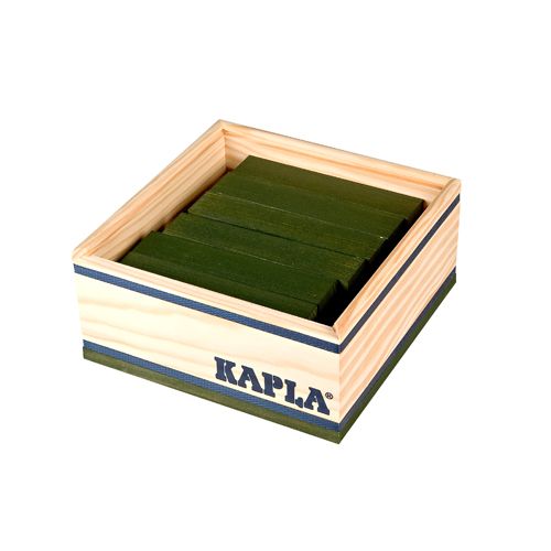 kapla 40 stapelplankjes - donkergroen   | 8950509 | 0