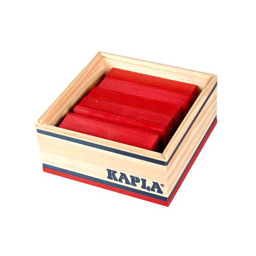 kapla 40 stapelplankjes - rood   | 8950505 | 0