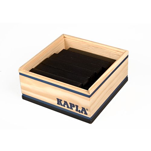 kapla 40 stapelplankjes - zwart | 8950511 | 0