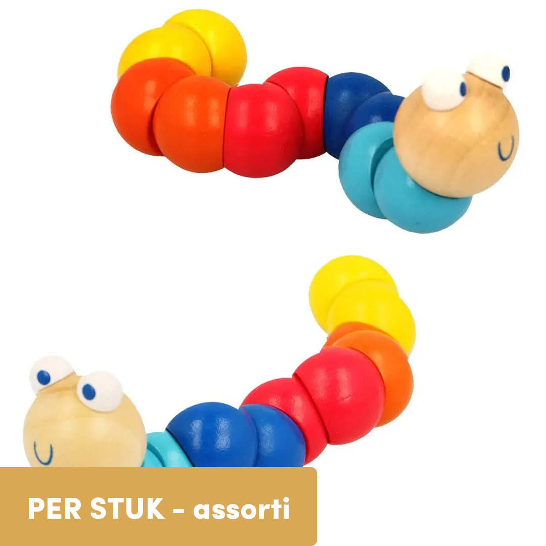 keycraft sensorisch speelgoed woody de worm | WD224 | 0