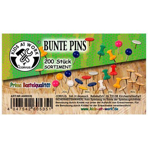 kids at work gekleurde pinnen assortiment (200st) | A600535 | 0