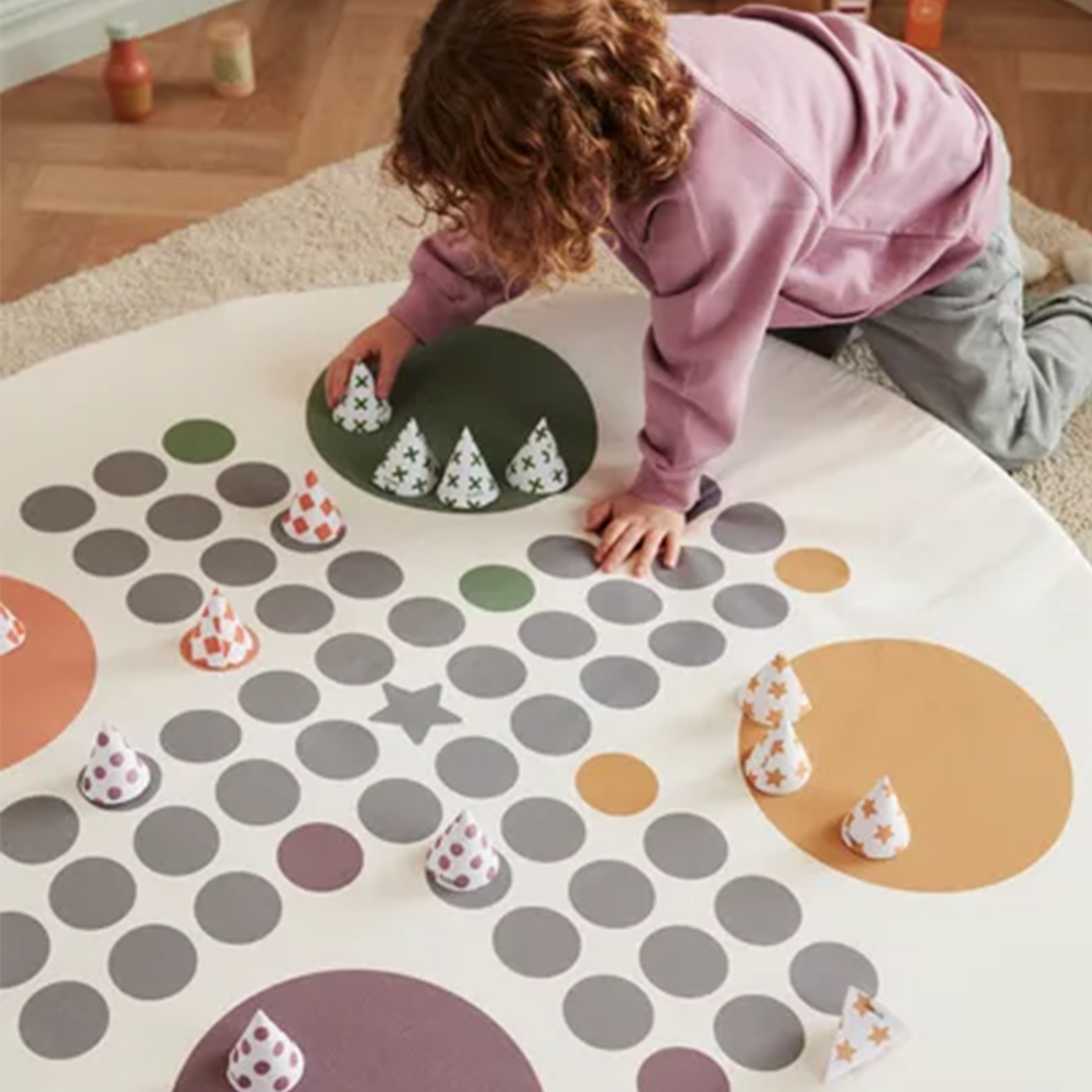 kids concept vloerkleed ludo game Ø110 cm | 1000727 | 1