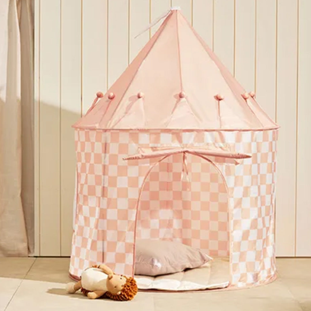 kids concept speeltent check - apricot | KIDS1000928 | 2