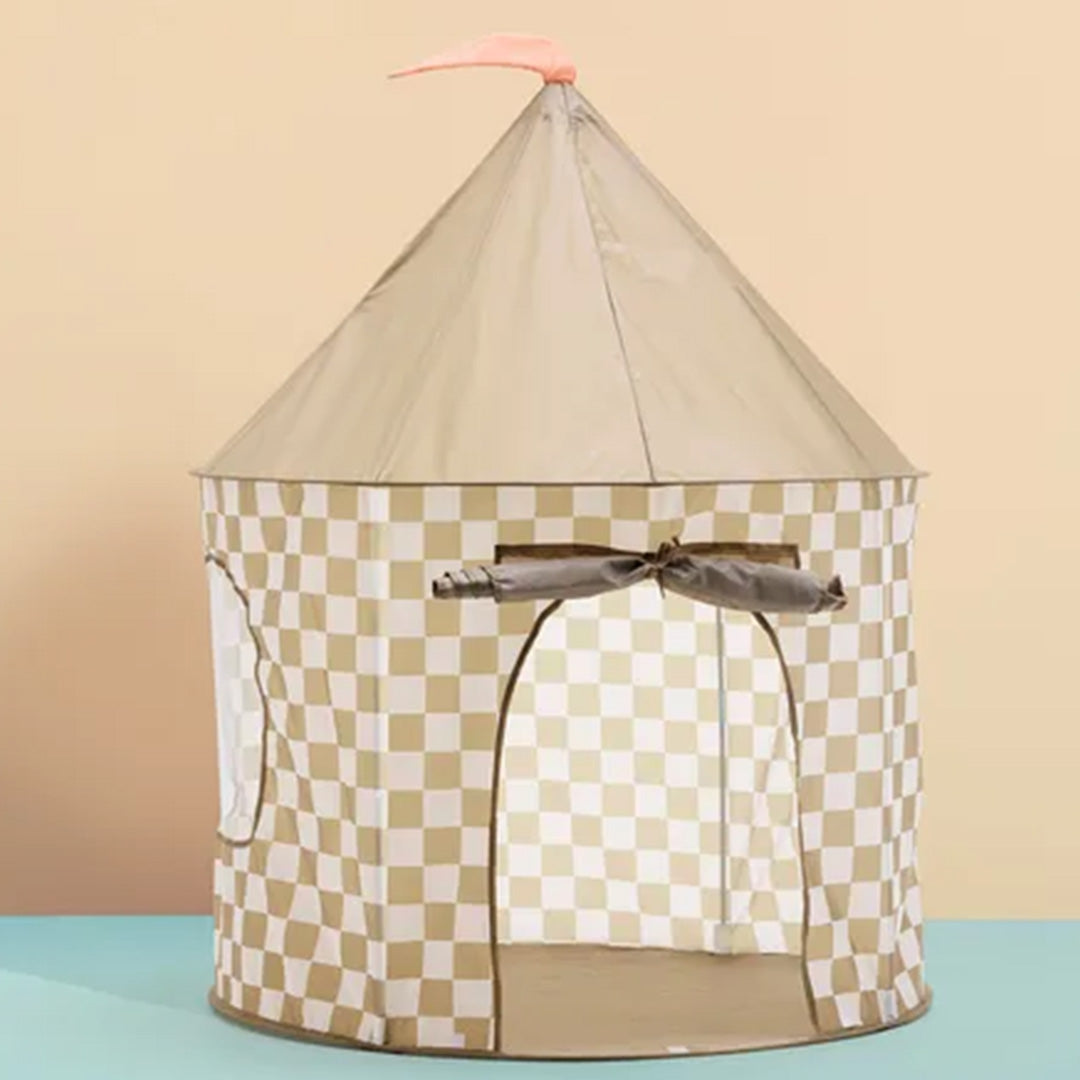 kids concept speeltent check - khaki | KIDS1001048 | 3