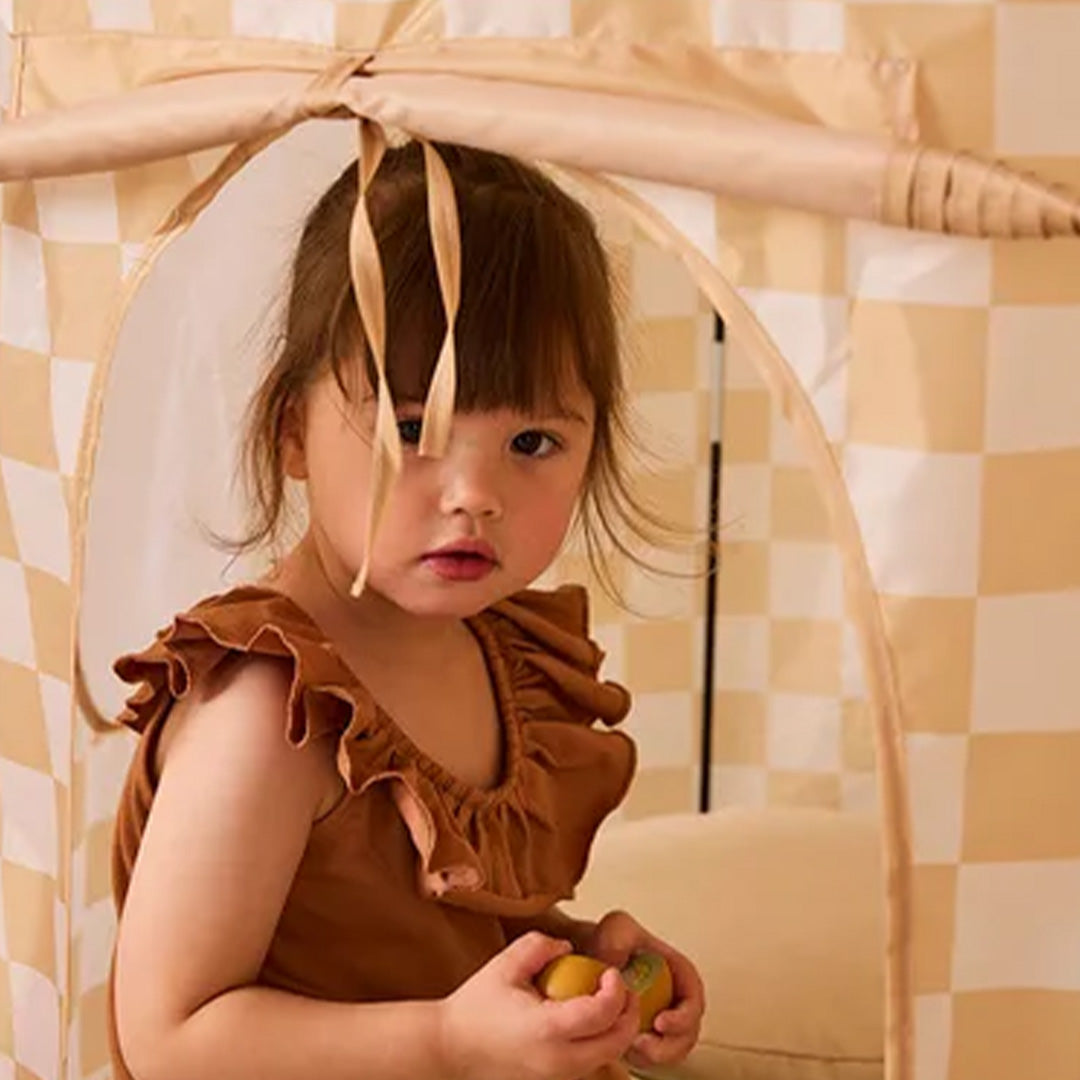 kids concept speeltent check - yellow | 1000929 | 3