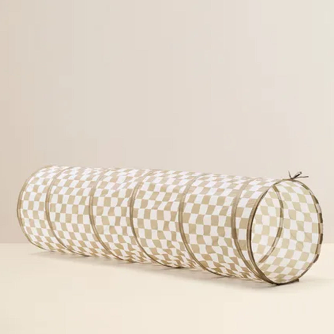 kids concept speeltunnel check - green - 180 cm | KIDS1001051 | 3