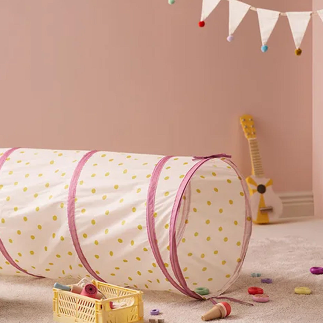 kids concept speeltunnel dot - pink - 180 cm | 1001052 | 2