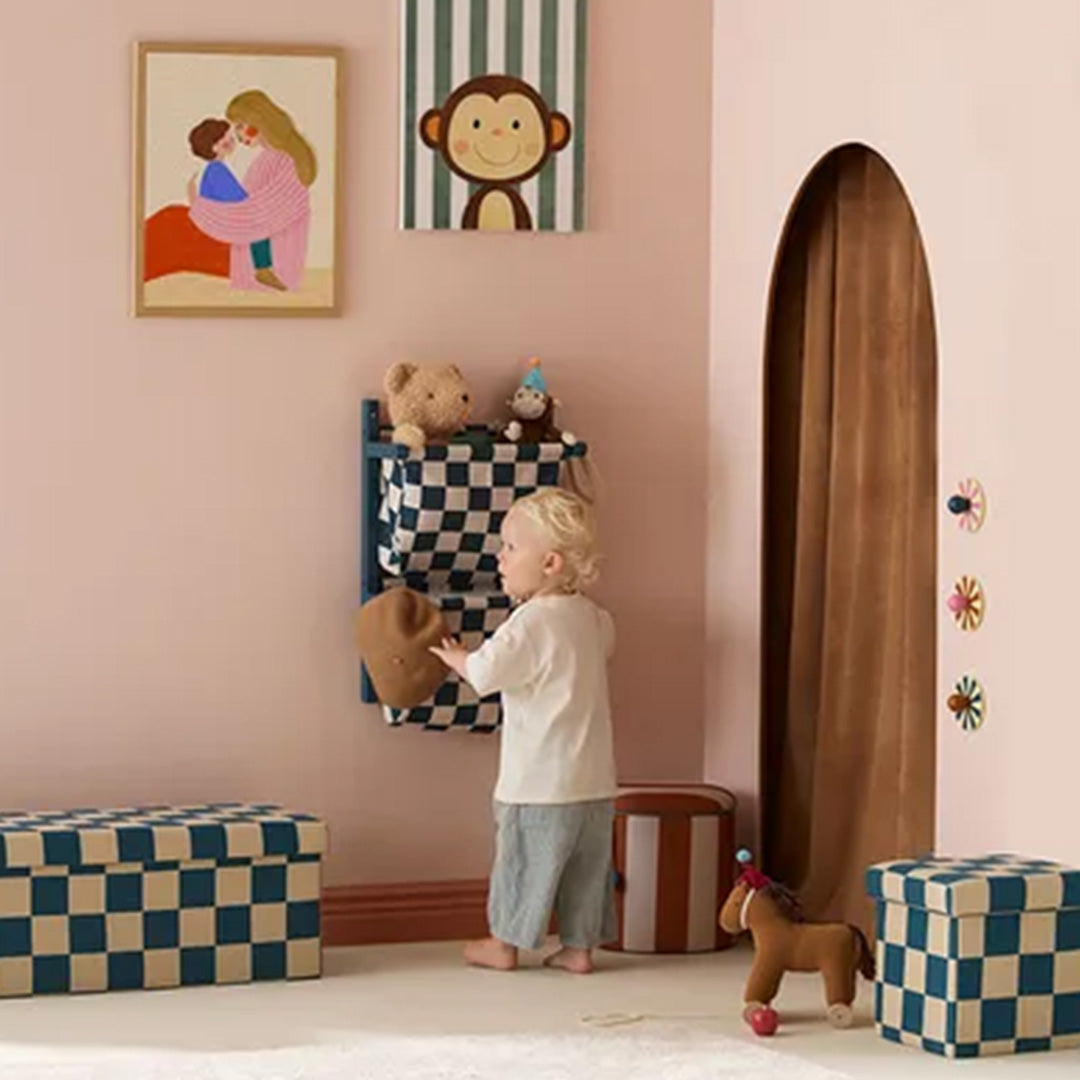 kids concept wandopberger - check teal | KIDS1001066 | 2