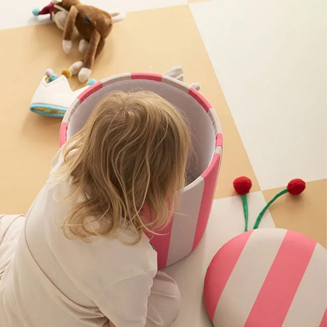 kids concept opbergpoef - pink | KIDS1001067 | 6