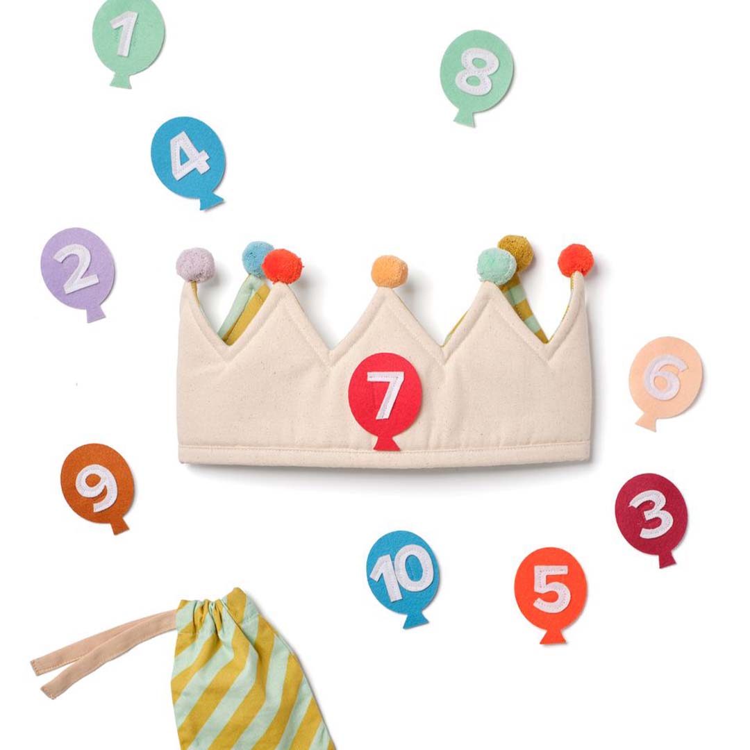 kids concept verjaardagskroon met cijfers | KIDS1001039 | 2