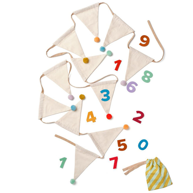 kids concept vlaggenslinger met cijfers | KIDS1001040 | 1