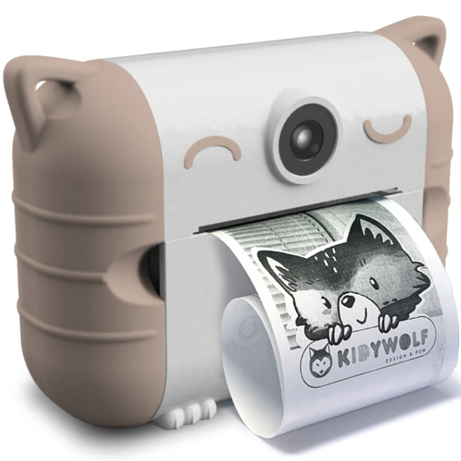 kidywolf kindercamera met thermische printer - roze  | KIDYPRINT-PE | 0