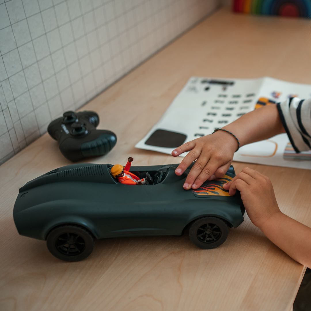 kidywolf radiografisch bestuurbare raceauto - groen | KIDYCAR-GR | 2