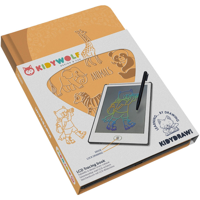 kidywolf tekenbord kidydraw mini - dieren | KIDYDRAW-MINI-ANI | 0