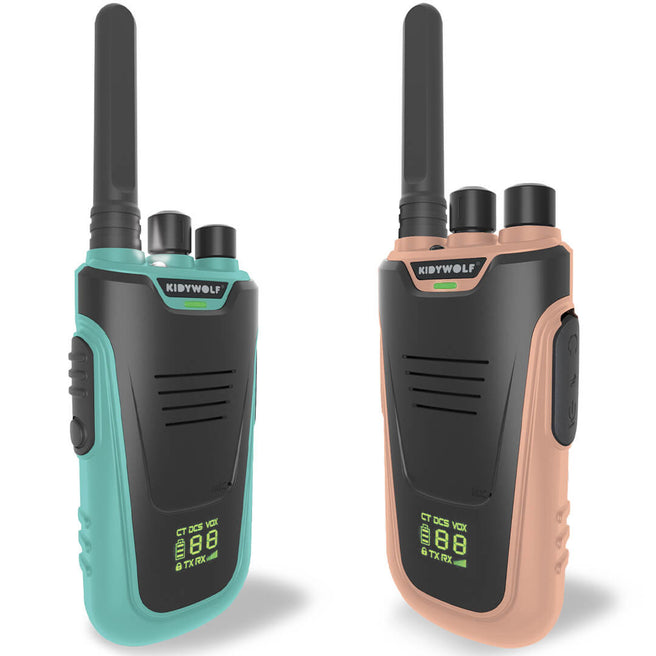 kidywolf walkie talkie - groen roze | KIDYTALK-NC | 0