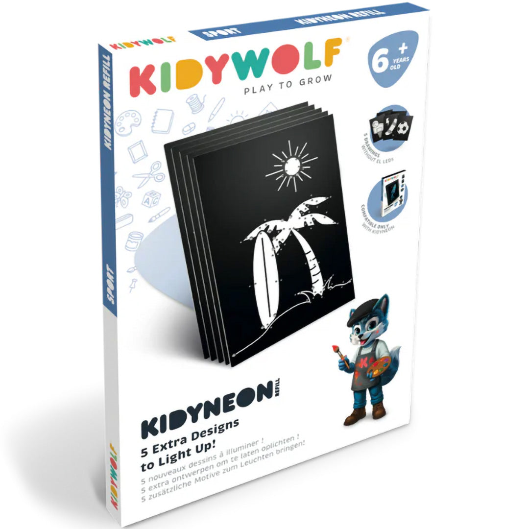 kidywolf extra borden voor kidyneon - sport - 5st | REFIL-KIDYNEON-SPORT| 1