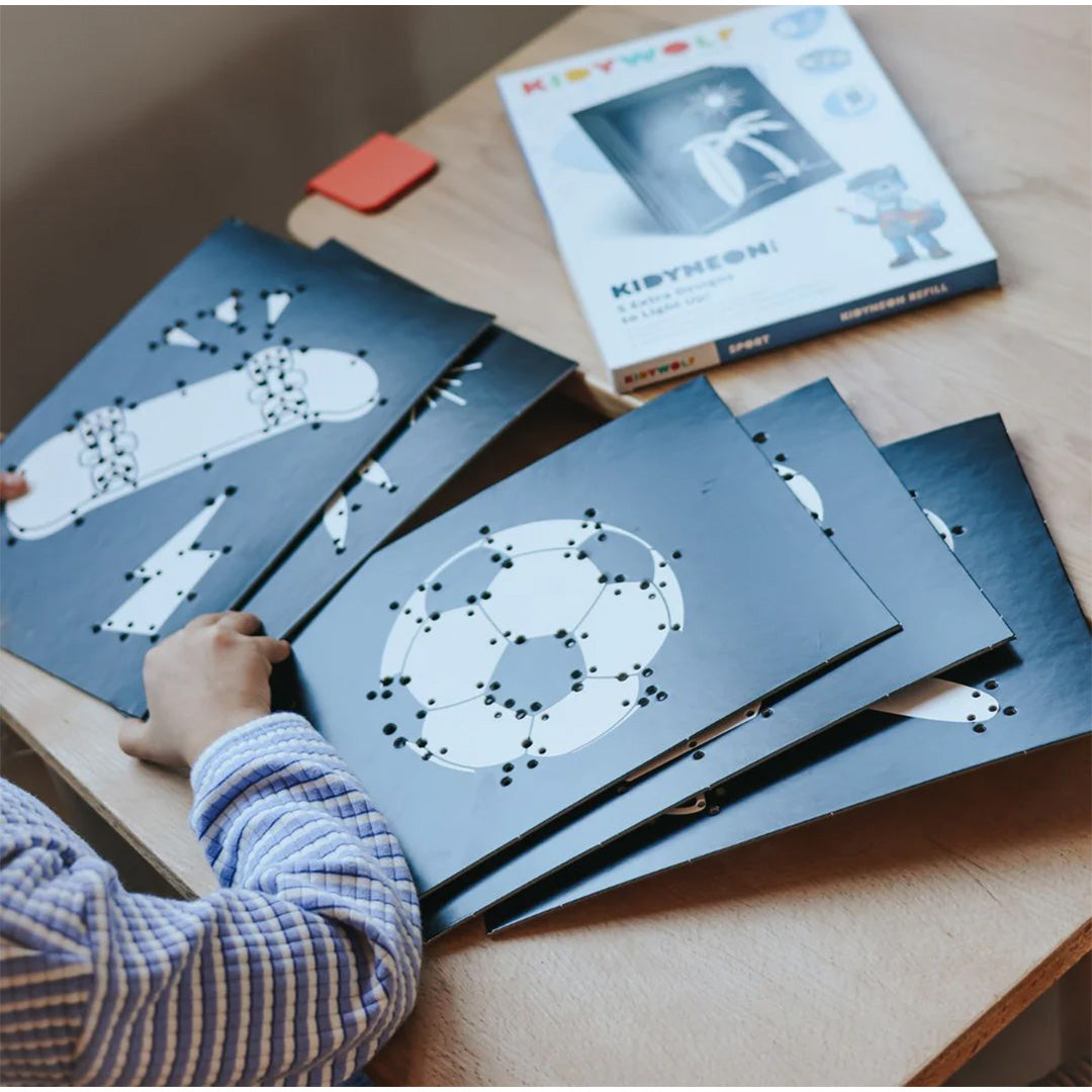 kidywolf extra borden voor kidyneon - sport - 5st | REFIL-KIDYNEON-SPORT| 2