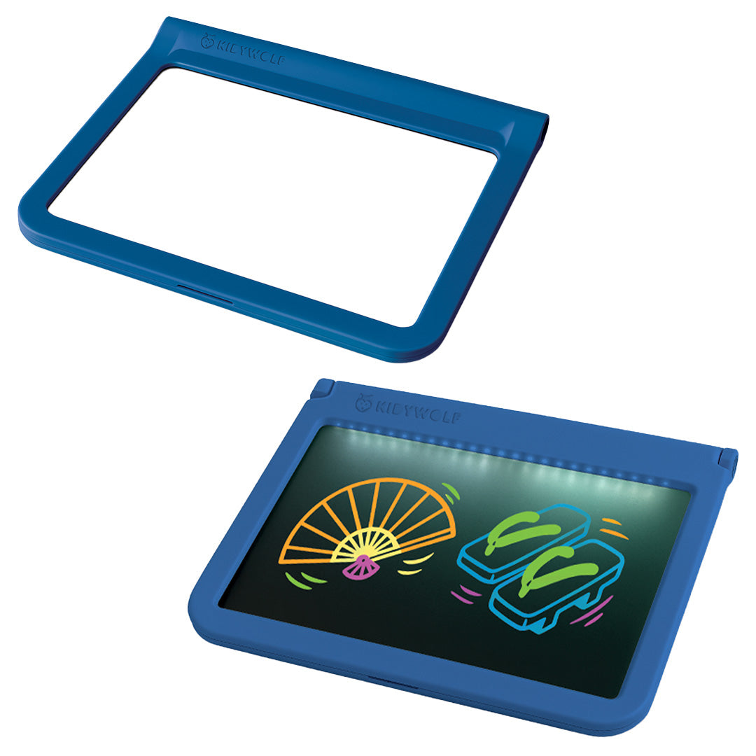kidywolf kidydraw pro tweezijdig tekenbord - blauw | K-DRAW-PRO-BU | 0