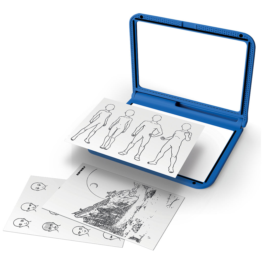kidywolf kidydraw pro tweezijdig tekenbord - blauw | K-DRAW-PRO-BU | 4