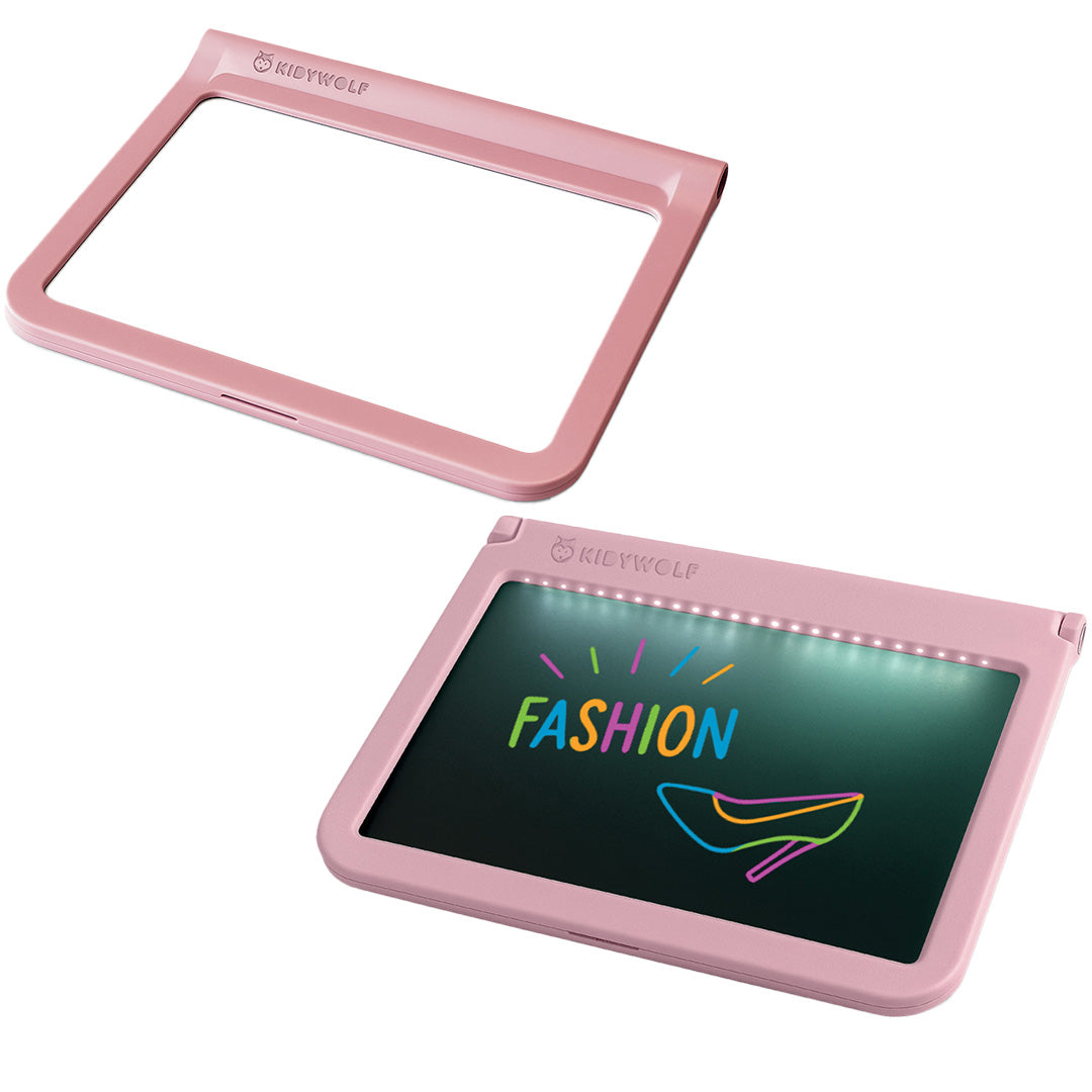 kidywolf kidydraw pro tweezijdig tekenbord - roze | KIDYDRAW-PRO-PI | 0
